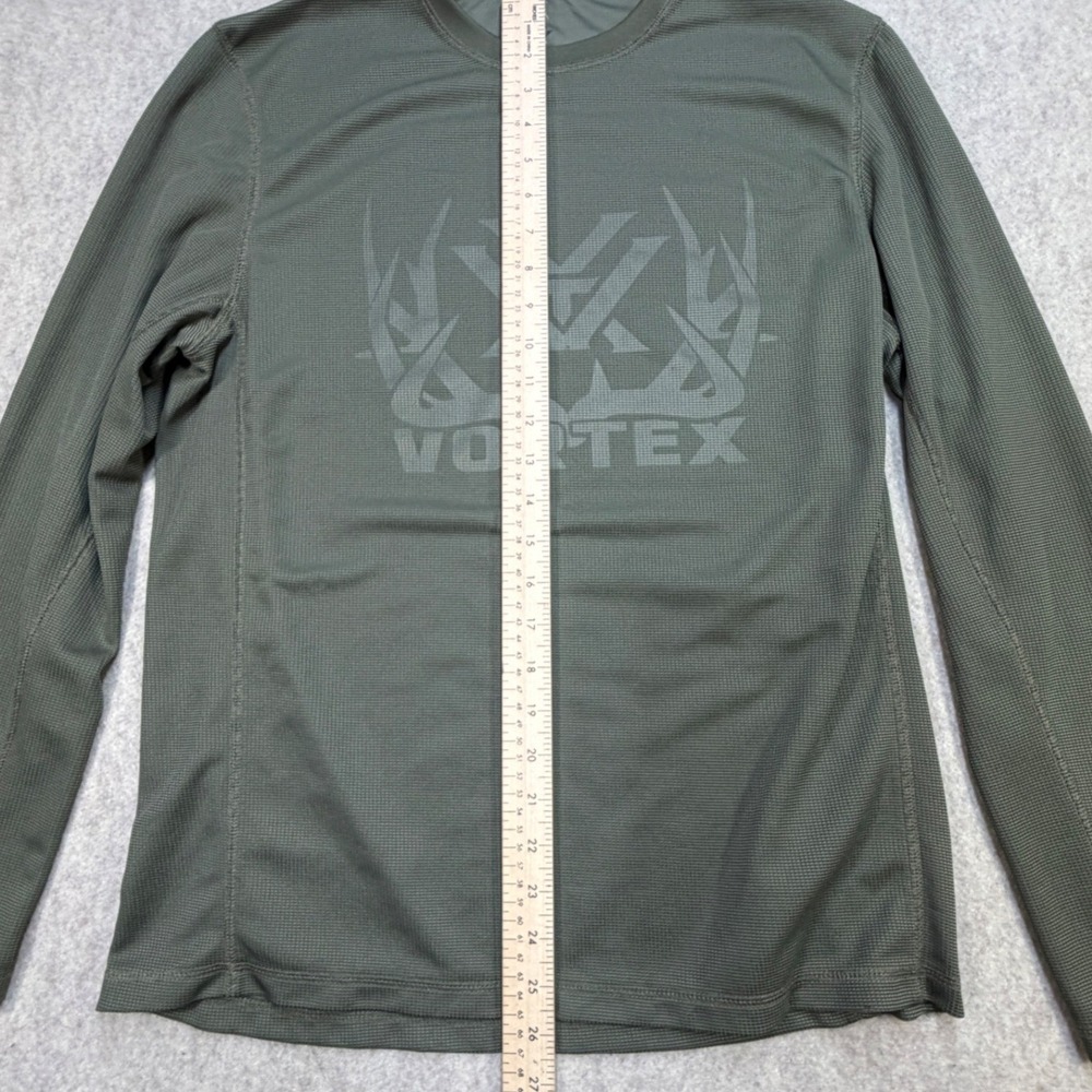 Vortex Long Sleeve Shirt Mens Size M Green Tactical Gorpcore Hunting Performance - Picture 12 of 12